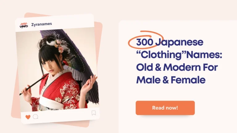 Japanese Clothing Names