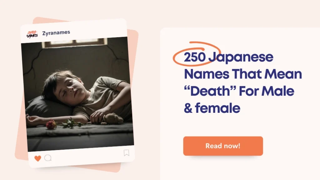 Japanese Name That Means Death