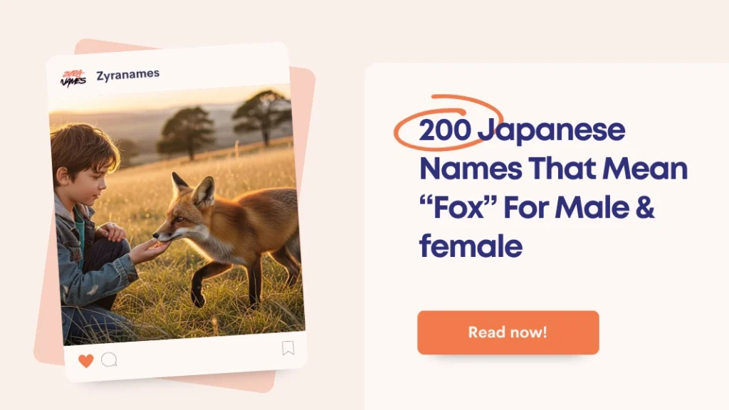 Japanese Name That Means Fox