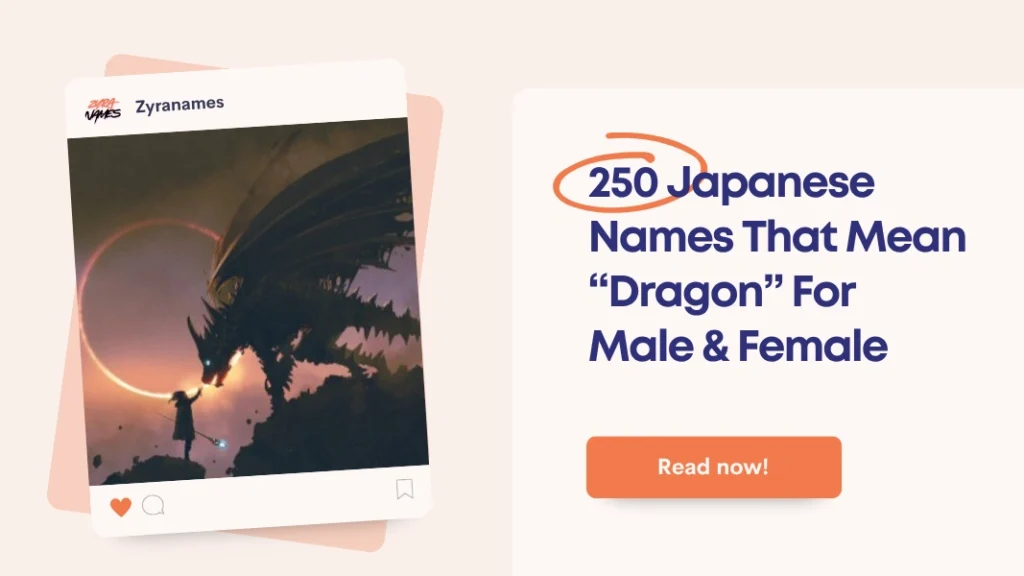 Japanese Names That Mean Dragon