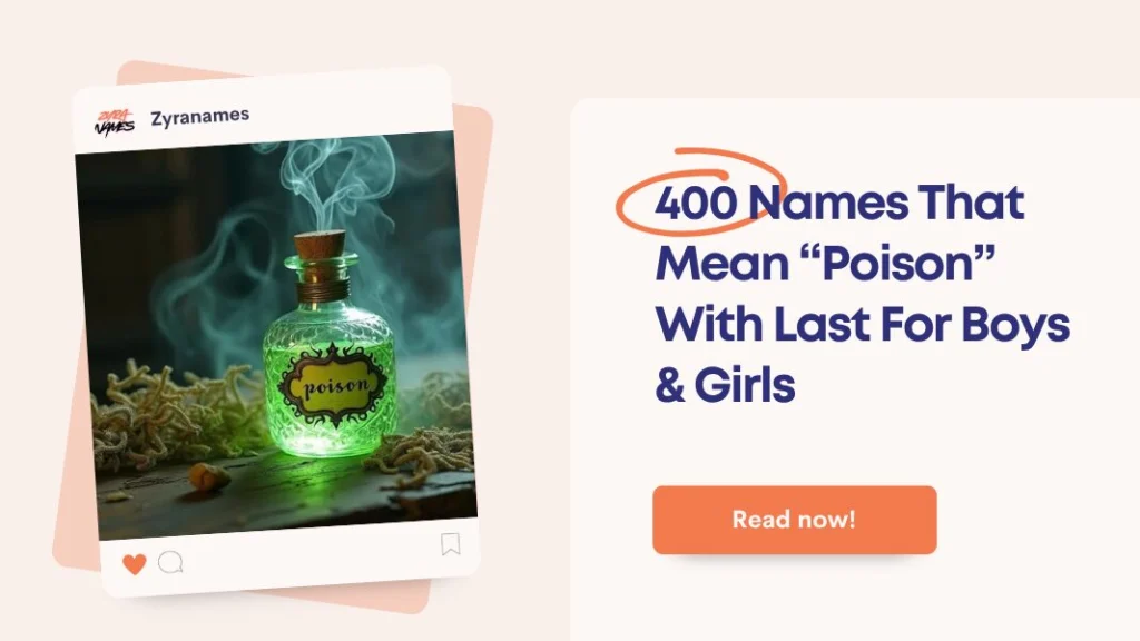 Names That Mean Poison