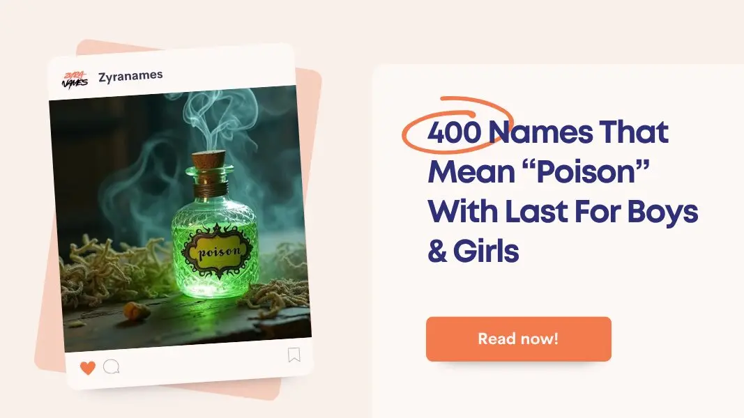 Names That Mean Poison