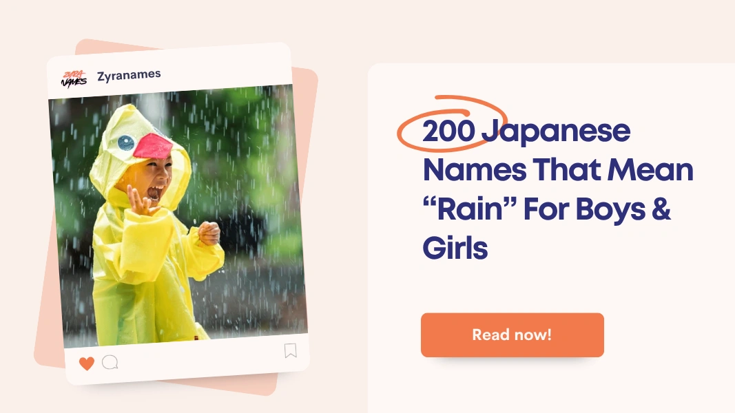 Japanese Names That Mean Rain