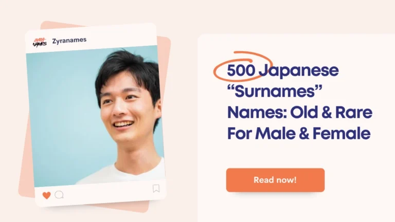 Japanese Surnames Names