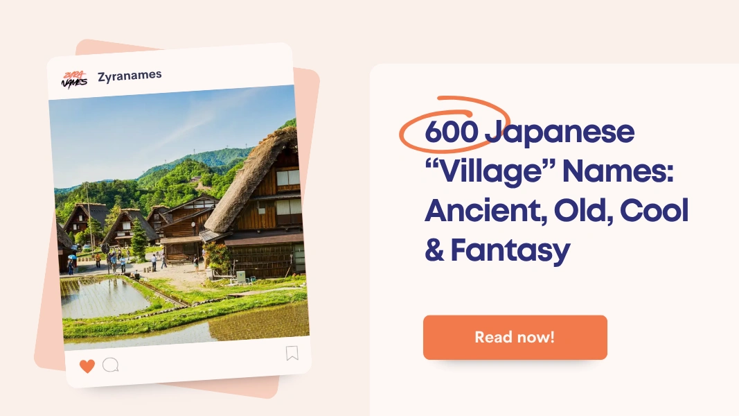 Japanese Village Names