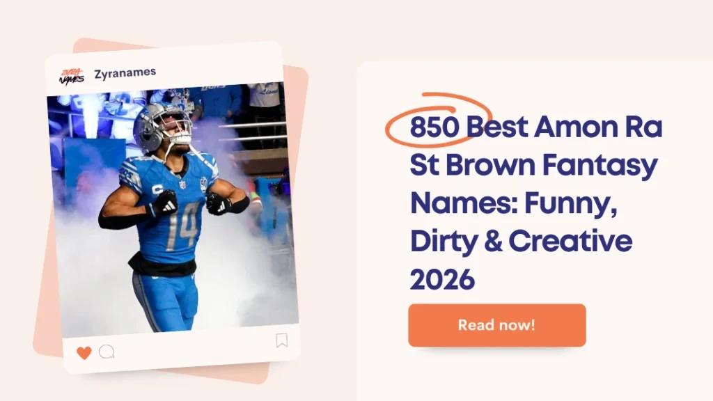 Amon Ra St Brown Fantasy Names