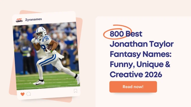 Jonathan Taylor Fantasy Names