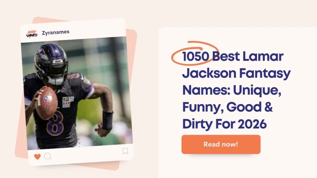 Lamar Jackson Fantasy Names