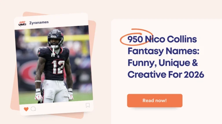 Nico Collins Fantasy Names