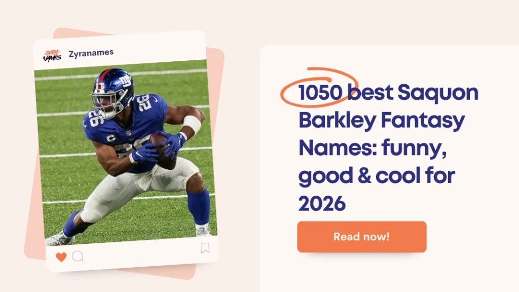 Saquon Barkley Fantasy Names
