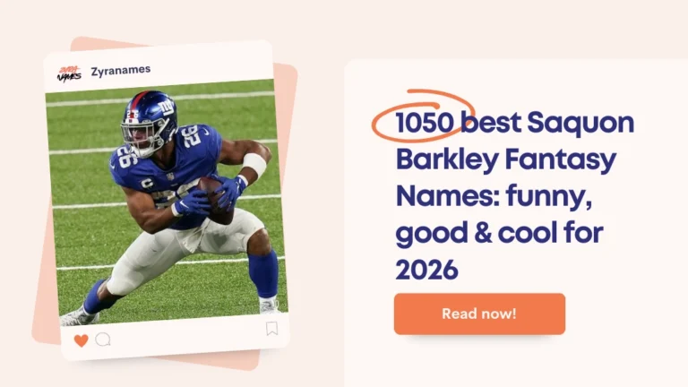 Saquon Barkley Fantasy Names