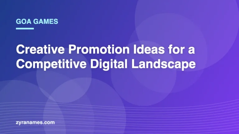 Goa Games: Creative Promotion Ideas for a Competitive Digital Landscape