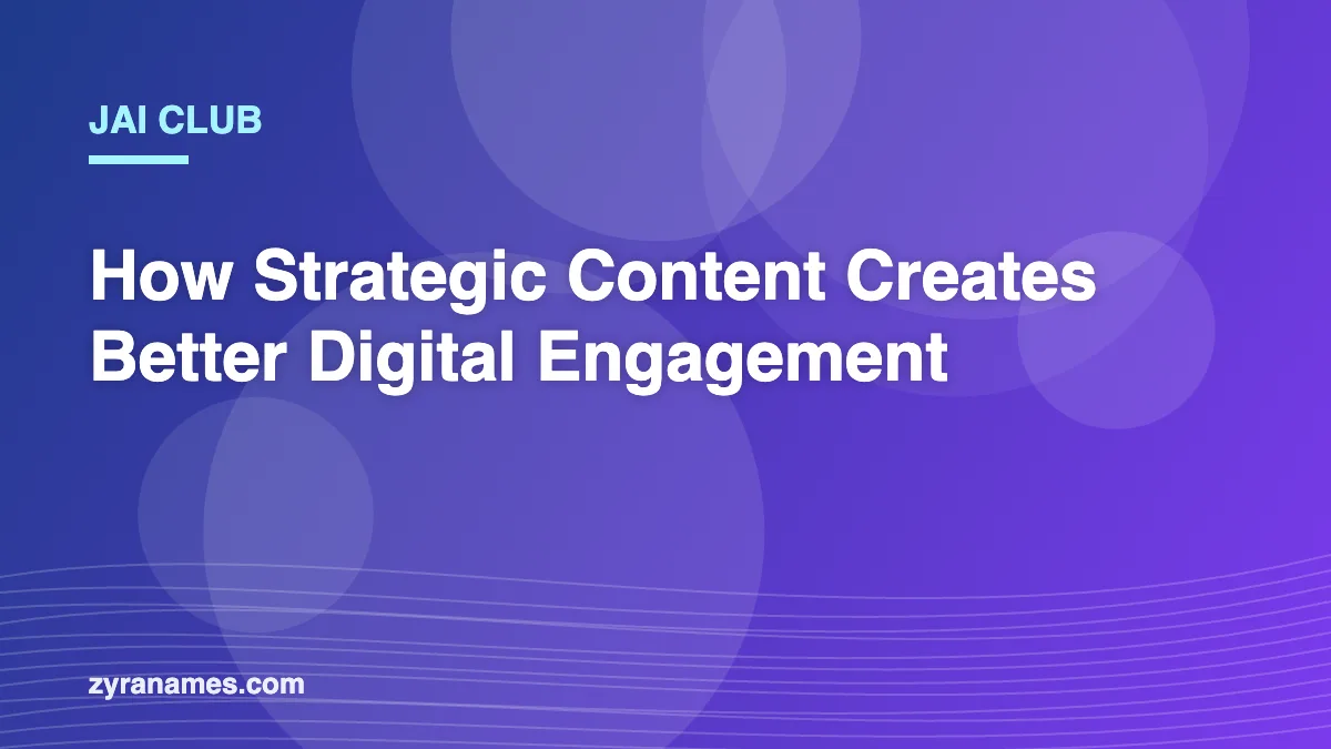 Jai Club: How Strategic Content Creates Better Digital Engagement