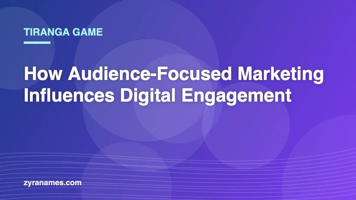 Tiranga Game: How Audience-Focused Marketing Influences Digital Engagement